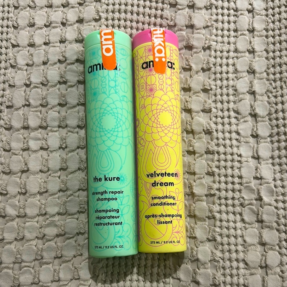 Amika Shampoo and Conditioner Set - Green and Yellow